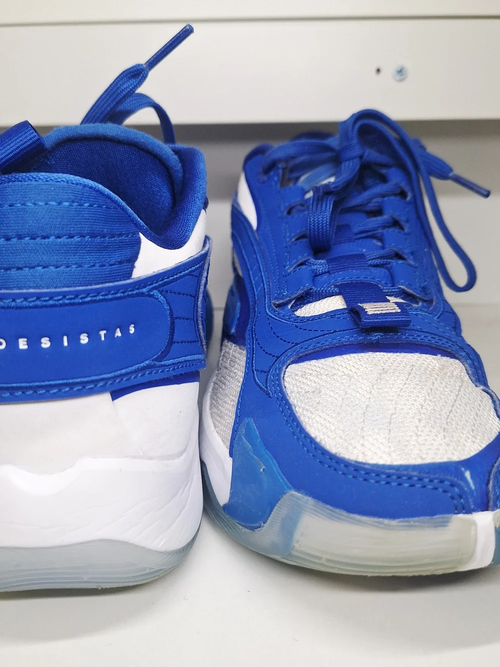 Jordan Blue and White Sneakers